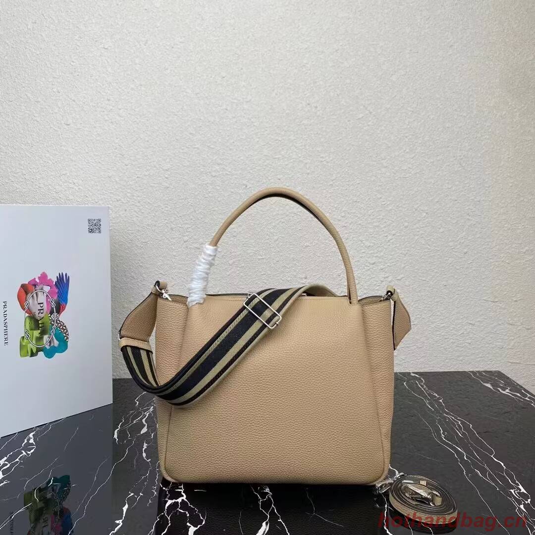 Prada Leather shoulder bag 1NC175 Sand Beige