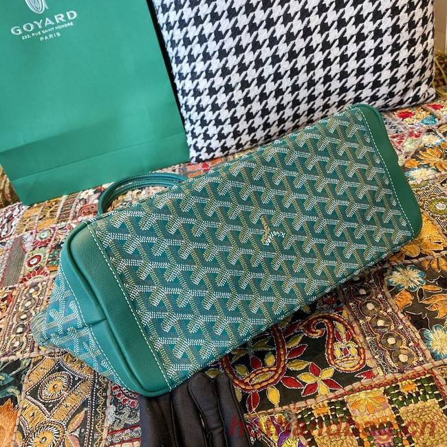 Goyard Calfskin Leather Tote Bag 20217 green