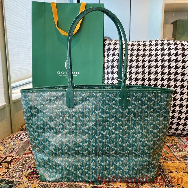 Goyard Calfskin Leather Tote Bag 20217 green