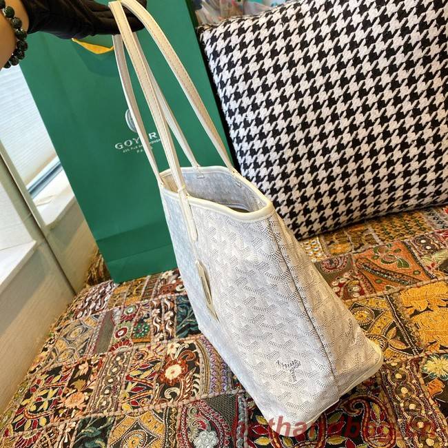 Goyard Calfskin Leather Tote Bag 20217 white