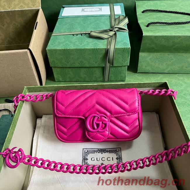 Gucci GG Marmont belt bag 699757 plum