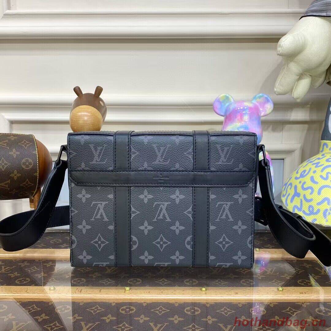 Louis Vuitton Monogram Eclipse Original Leather Trunk Bag M45727 Black