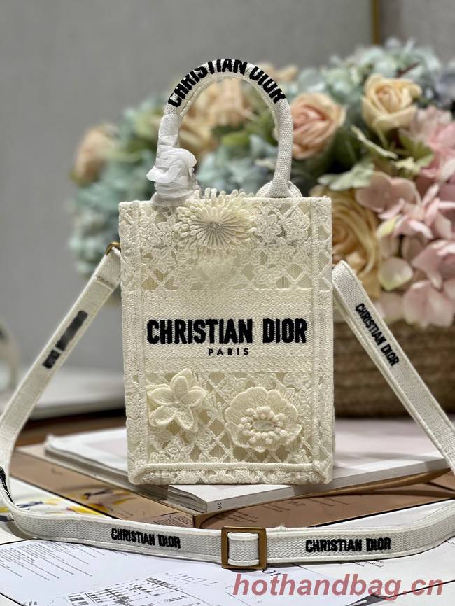 MINI DIOR BOOK TOTE PHONE BAG S5555CR Latte