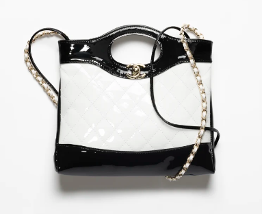 CHANEL 31 MINI SHOPPING BAG AS4133 White & Black