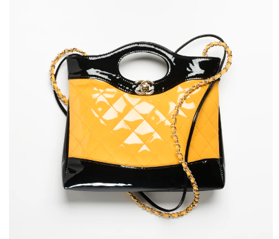 CHANEL 31 MINI SHOPPING BAG AS4133 Yellow & Black