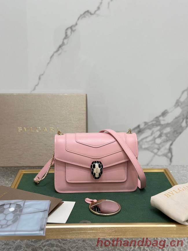 Bvlgari Serpenti Forever leather crossbody bag 289676 pink