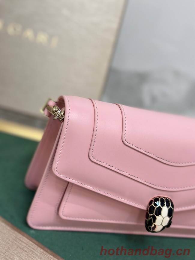 Bvlgari Serpenti Forever leather crossbody bag 292104 pink