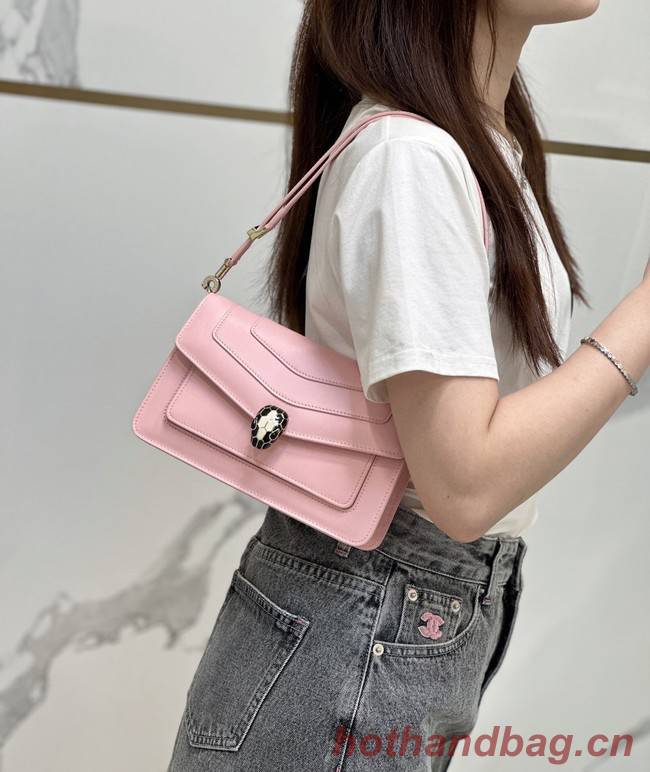 Bvlgari Serpenti Forever leather crossbody bag 292104 pink