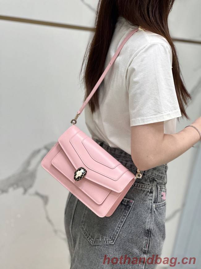 Bvlgari Serpenti Forever leather crossbody bag 292104 pink