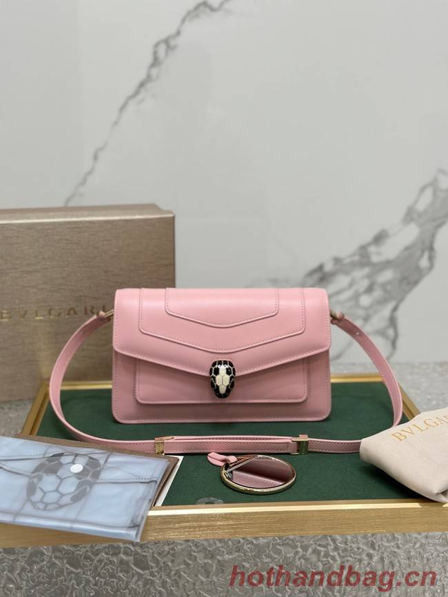 Bvlgari Serpenti Forever leather crossbody bag 292104 pink