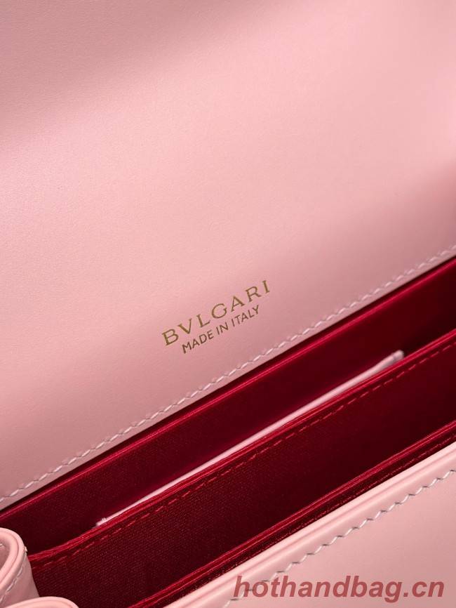 Bvlgari Serpenti Forever leather crossbody bag 38329 pink