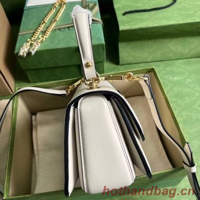 GUCCI BLONDIE TOP-HANDLE BAG 735101 white