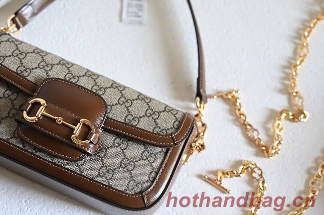 GUCCI HORSEBIT 1955 SMALL SHOULDER BAG 735178 Beige