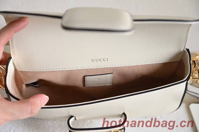 GUCCI HORSEBIT 1955 SMALL SHOULDER BAG 735178 White