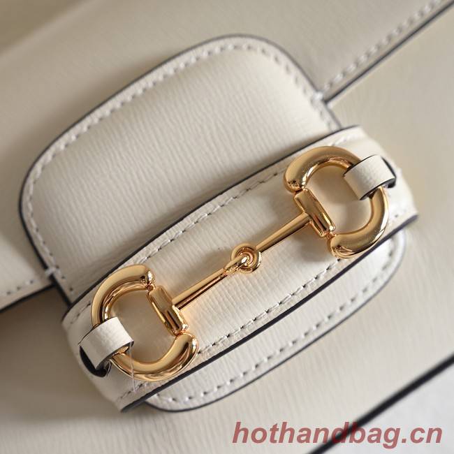 GUCCI HORSEBIT 1955 SMALL SHOULDER BAG 735178 White