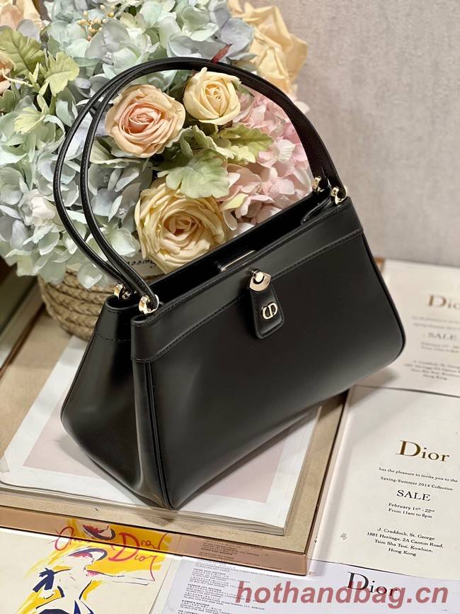 MEDIUM DIOR KEY BAG Black Box Calfskin M1843OBEQ