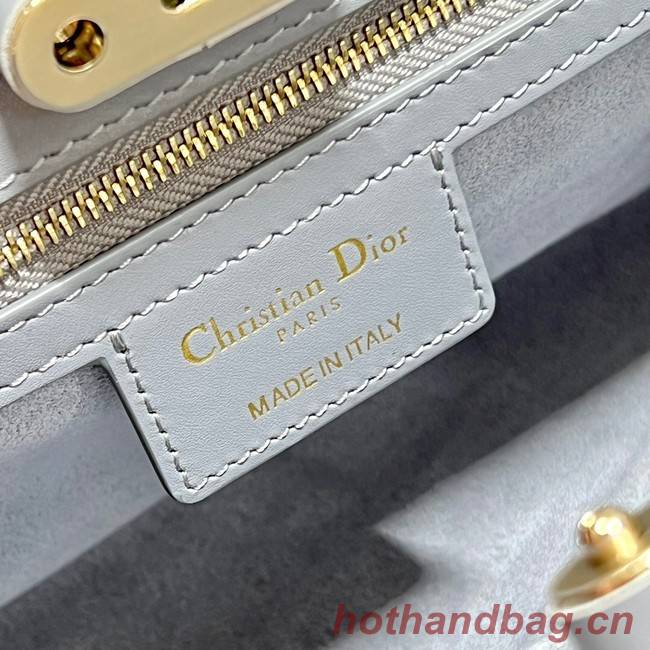 MEDIUM DIOR KEY BAG gray Box Calfskin M1843OBEQ