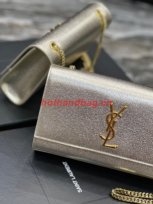 SAINT LAURENT KATE CHAIN WALLET 742833 Light gold