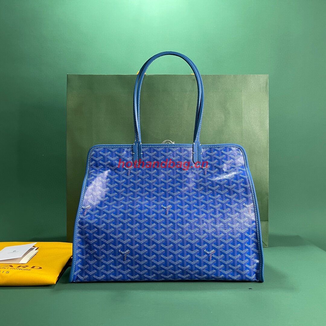 Goyard Hardy 2 Original Calfskin Leather Pet Bag 20299 Blue