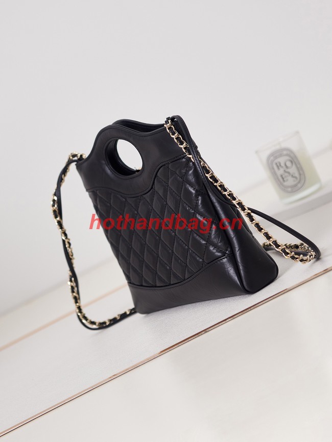 CHANEL 31 MINI SHOPPING BAG AS4133 DARK BLACK