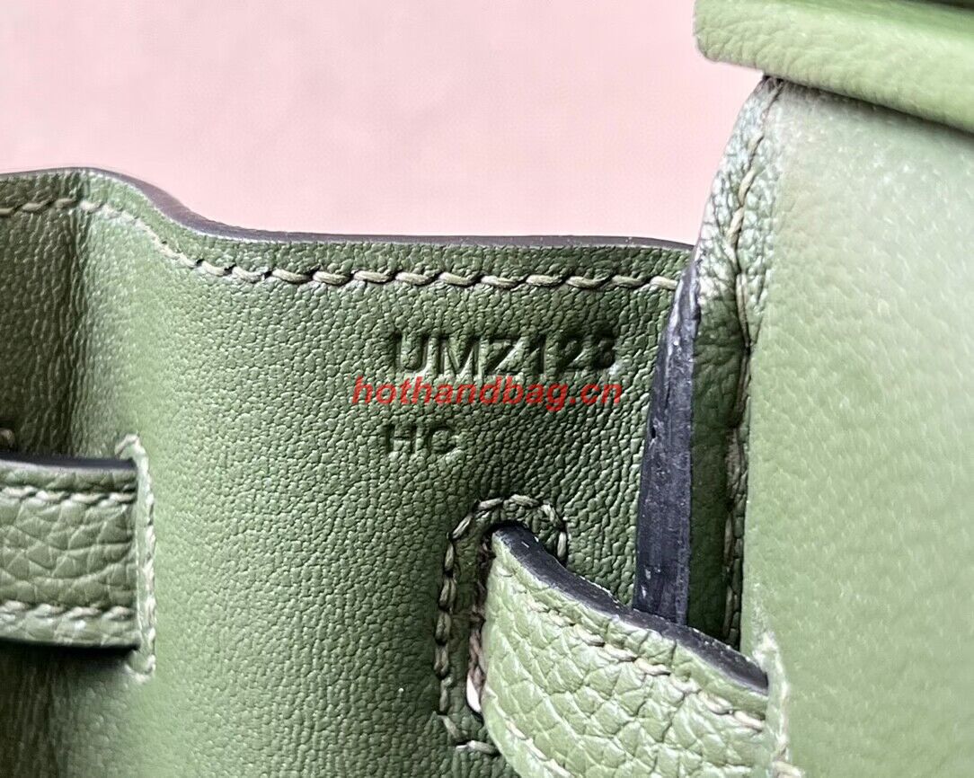 Hermes Birkin 25CM Bag Original Togo Leather 17888 Green