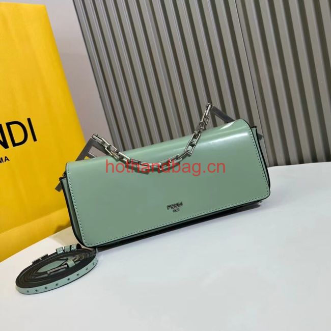 Fendi small smooth leather bag F1090 green