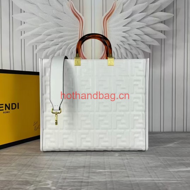 Fendi Sunshine Medium Shopper F1614 white