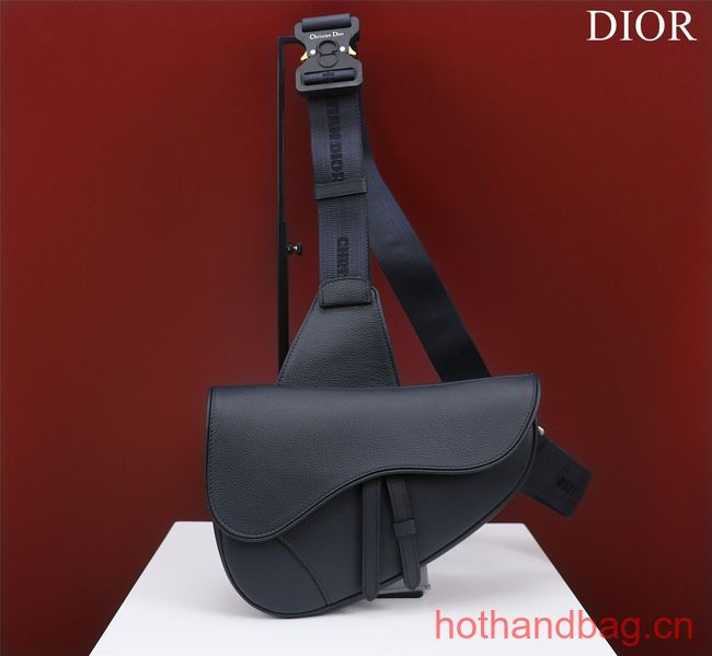 Dior Essentials SADDLE BAG Grained Calfskin 1ADPO093f-1 Royal Blue