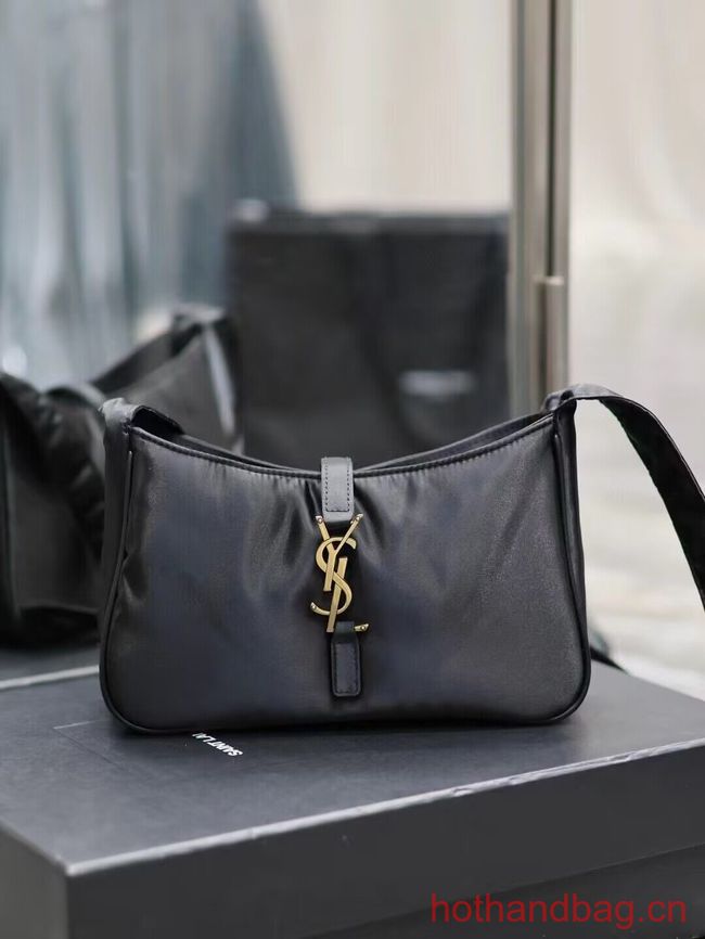 SAINT LAURENT Nylon Shoulder Bag Y988228B black