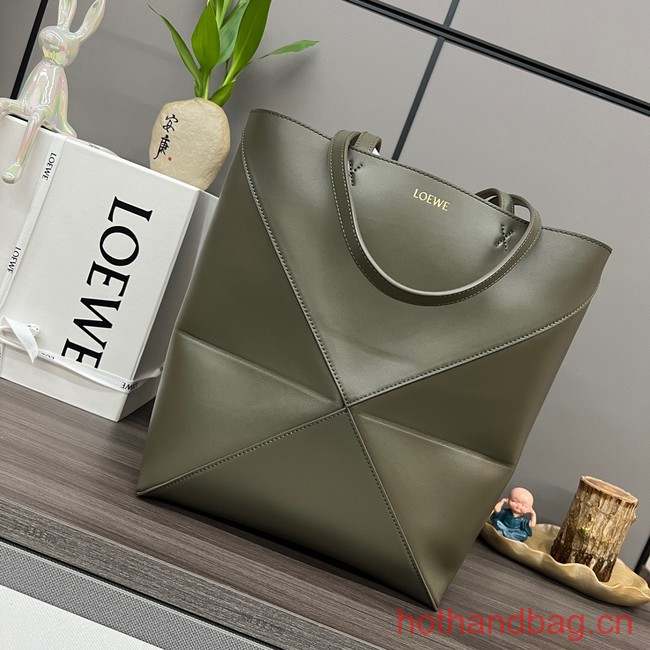 Loewe Original Leather Shoulder bag 052316 Khaki