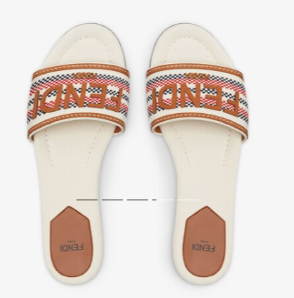 Fendi Signature canvas slides 93662-1