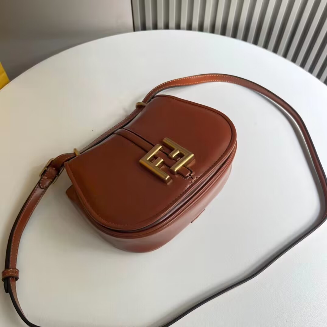 Fendi Cmon Mini leather bag 8BS082 Brown