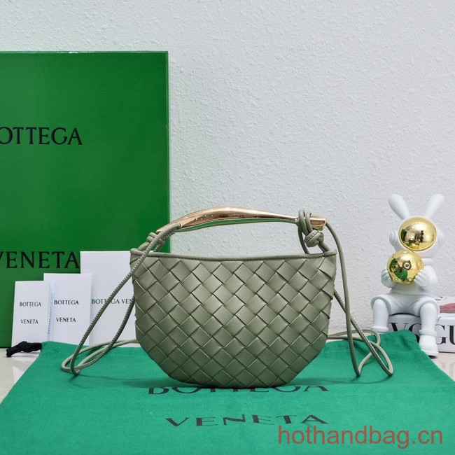 Bottega Veneta Mini Sardine 744267 Taupe grey