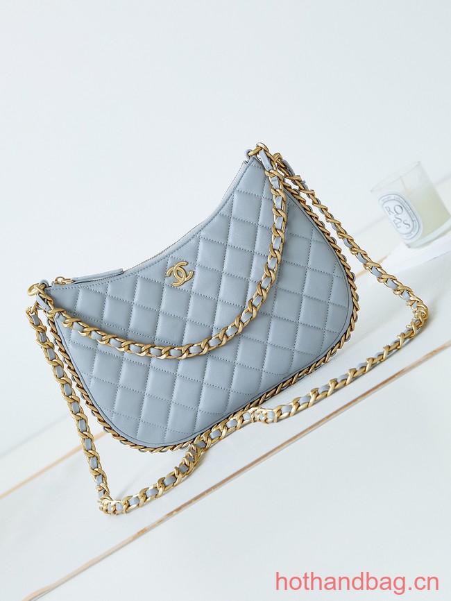 Chanel LARGE HOBO BAG AS4368 light blue