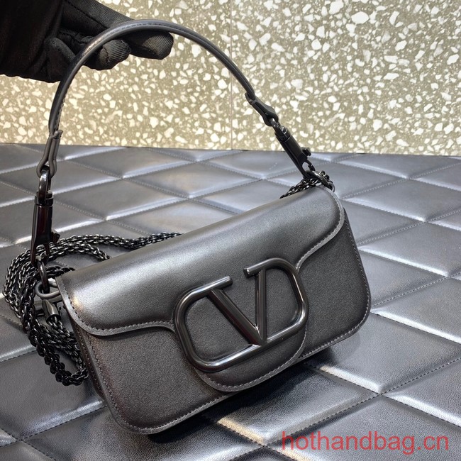 VALENTINO GARAVANI MINI LOCO Calf leather Shoulder Bag 1W2B0G black