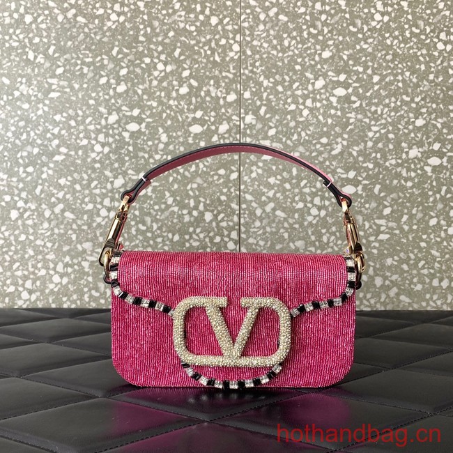 VALENTINO V-logo MINI LOCO bag beads 5032B pink