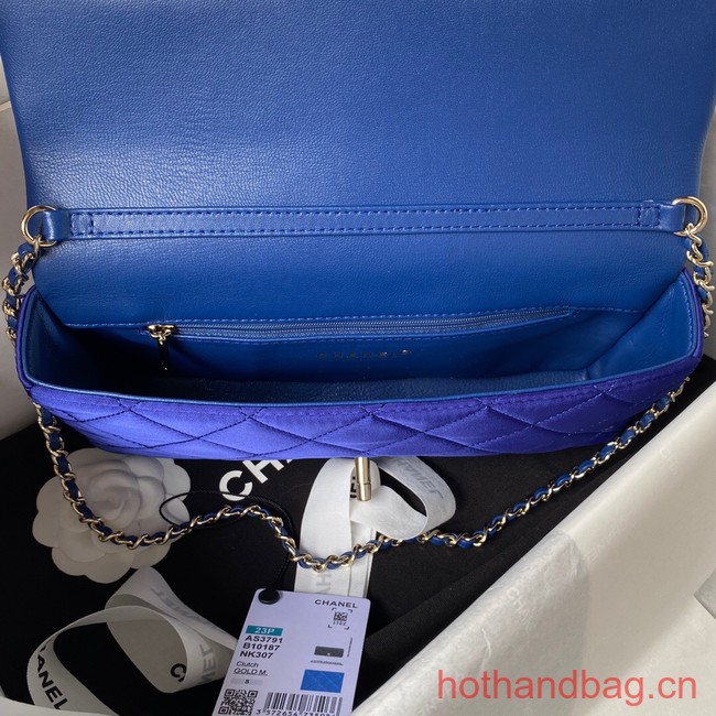 Chanel MINI FLAP BAG AS3791 blue