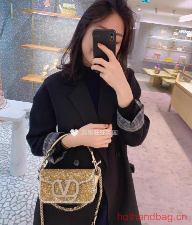 VALENTINO V-logo MINI LOCO bag 5032C gold