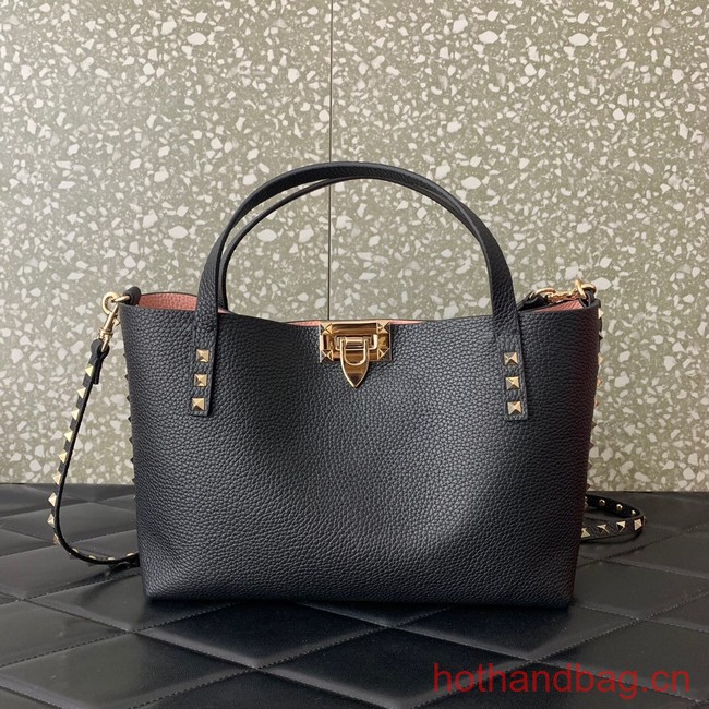 VALENTINO grain calfskin leather bag 0044 black