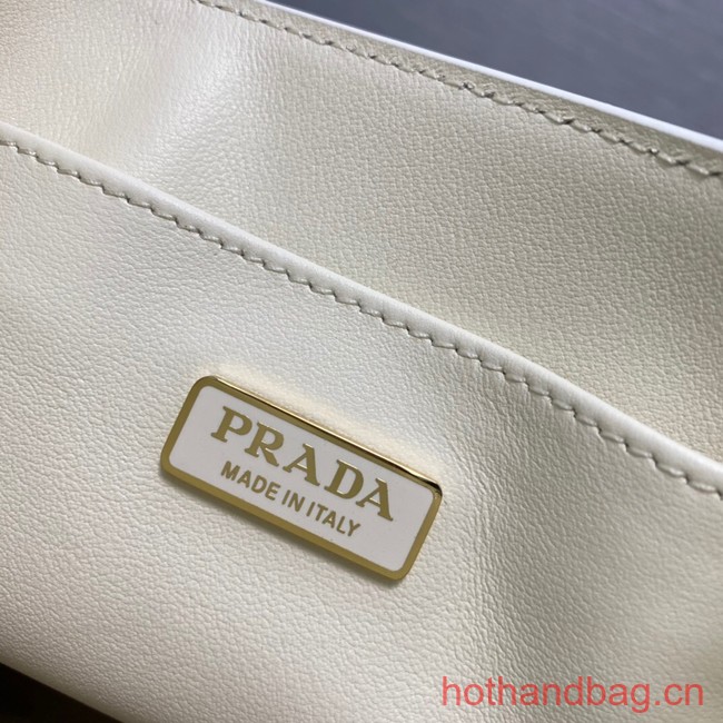 Prada Saffiano leather handbag 1BA358 white