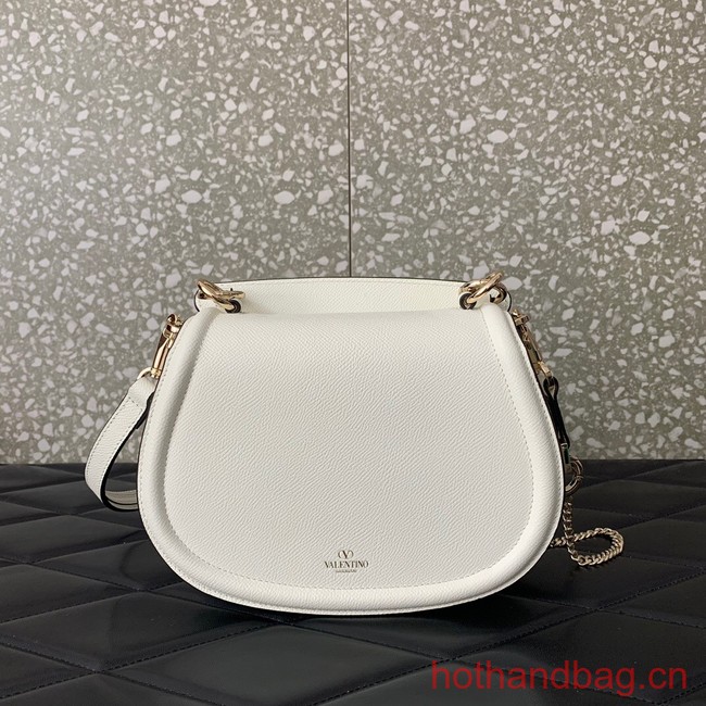 VALENTINO VSLING granular calfskin bag P098 white