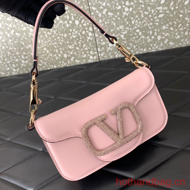 VALENTINO GARAVANI MINI LOCO Calf leather Shoulder Bag 1W2B0K pink