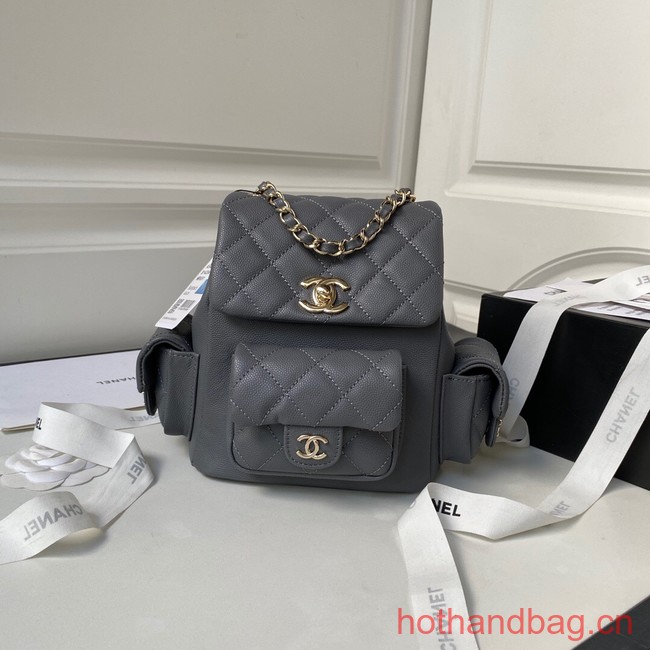 Chanel small BACKPACK AS4398 GRAY