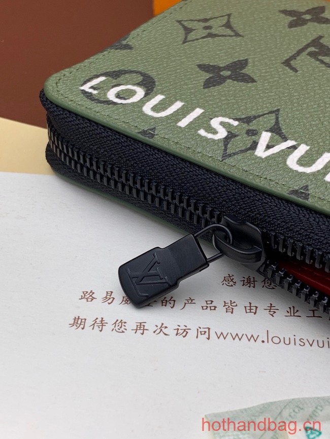 Louis Vuitton Zippy Vertical Wallet M82799 Khaki Green