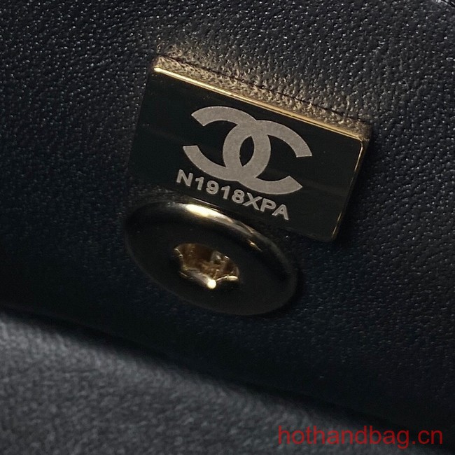 Chanel SMALL FLAP BAG WITH TOP HANDLE AS4469 black