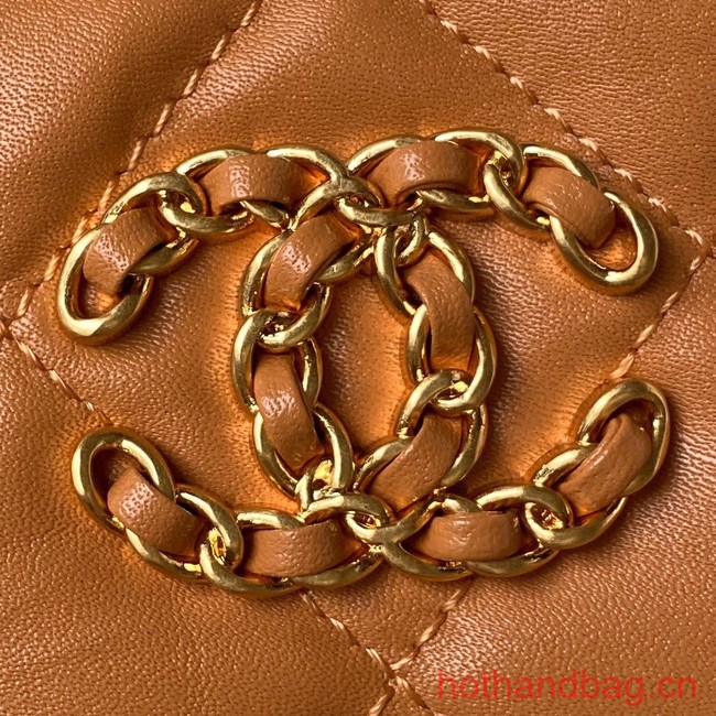 Chanel SMALL HOBO HANDBAG AS4422 brown