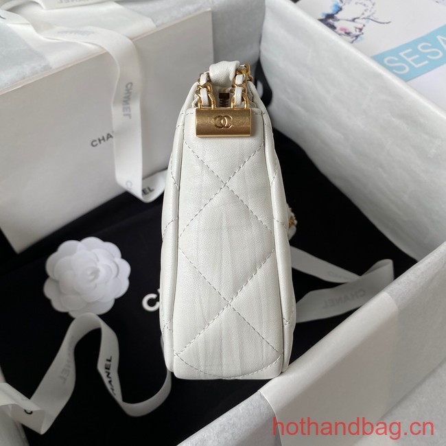 Chanel SMALL HOBO HANDBAG AS4422 white