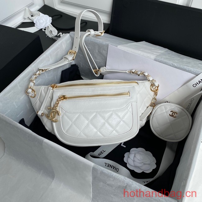 Chanel pocket AS1077 white