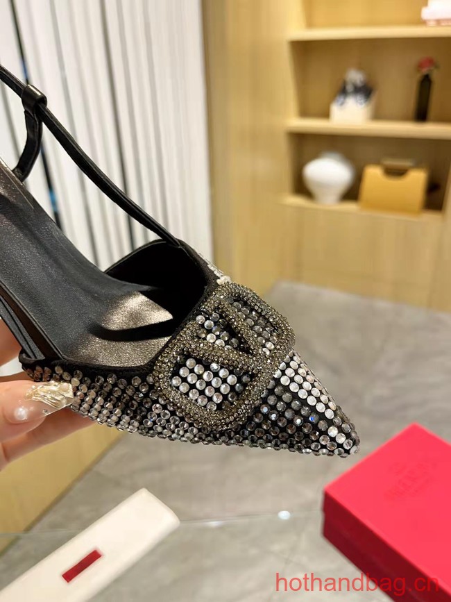 Valentino VLOGO SIGNATURE Imitation Crystal High Heels 8CM 93760-12