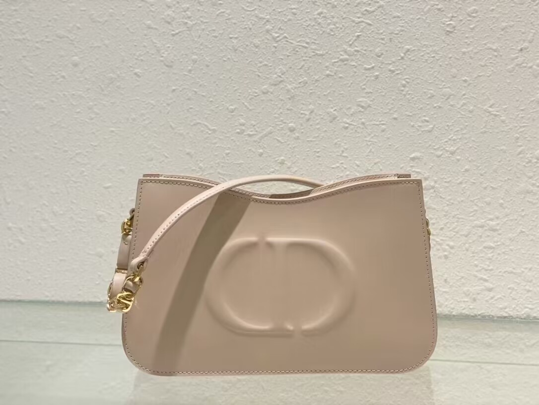 Dior CD SIGNATURE MINI BAG Beige Calfskin with Embossed CD Signature C02229A